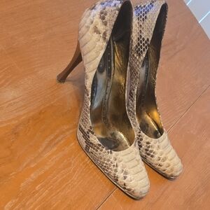 Vero Cuoio Metallic Python Stilleto Heels